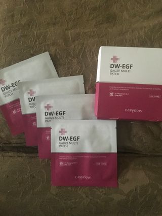 이지듀 DW-EGF 멀티 페이셜 시트 마스크 - 0.53 FL OZ 4EA — 3.5점을 준 리뷰어가 2021년 8월 올린 사용 사진