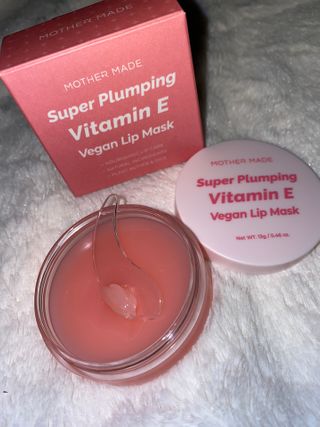 마더메이드 [어머니 만든] 슈퍼 플럼 핑 Vit E 비건 립 마스크 _E — 5점을 준 리뷰어가 2021년 1월 올린 사용 사진