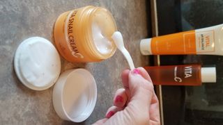 [THE SKIN HOUSE] Vita Snail Cream — 5점을 준 리뷰어가 2022년 3월 올린 사용 사진