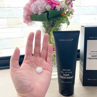 나인레스 매지나인 필 업 실크 트리트먼트 200ml 6.76 fl. 온스 유형에 남겨 — 5점을 준 리뷰어가 2022년 4월 올린 사용 사진