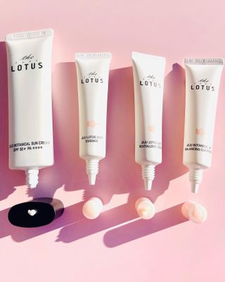 더 퓨어 로터스 제주 식물 선크림 / 제주 연잎 &amp; 동백 미스트 / 순수한 연꽃 어메니티 세트 — 5점을 준 리뷰어가 2022년 11월 올린 사용 사진