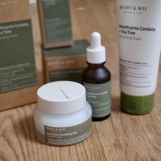 마리엔메이 센서티브 수딩 젤 크림 + 어성초 티트리 추출물 세럼 + 어성초 티트리 모공 클렌징 폼 - 일본어 — 3점을 준 리뷰어가 2021년 9월 올린 사용 사진