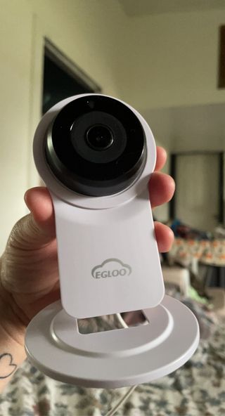 온습도 모니터와 스마트 리모컨이 탑재된 EGLOO cam S4 1080P Wi-Fi 스마트 카메라 — 5점을 준 리뷰어가 2021년 5월 올린 사용 사진