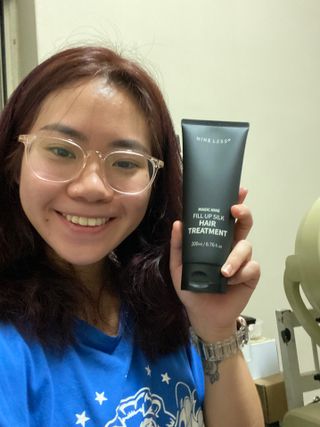 나인레스 매지나인 필 업 실크 트리트먼트 200ml 6.76 fl. 온스 유형에 남겨 — 4.5점을 준 리뷰어가 2022년 1월 올린 사용 사진