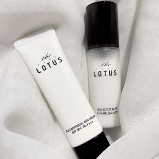 더 퓨어 로터스 제주 식물 선크림 / 제주 연잎 &amp; 동백 미스트 / 순수한 연꽃 어메니티 세트 — 5점을 준 리뷰어가 2022년 11월 올린 사용 사진