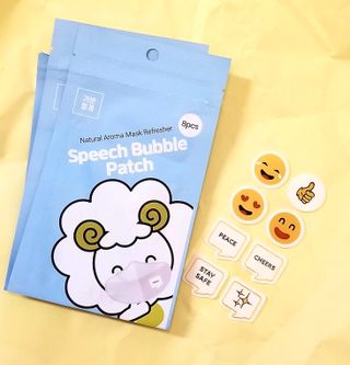 르무통 스피치 버블 아로마 마스크 패치 — 5점을 준 리뷰어가 2021년 4월 올린 사용 사진