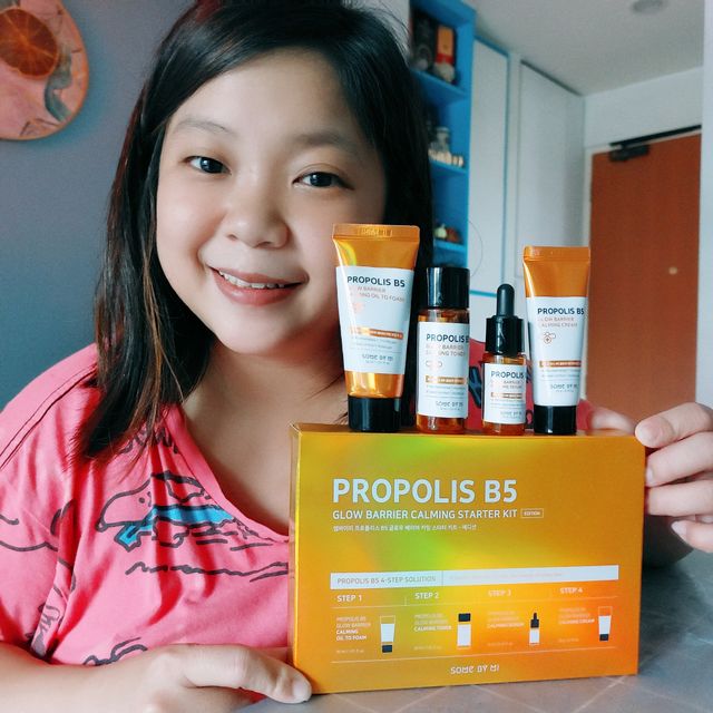 SOMEBYMI Propolis B5 Glow Barrier Calming Stater Kit  with Real Honey Mask 리뷰 사진