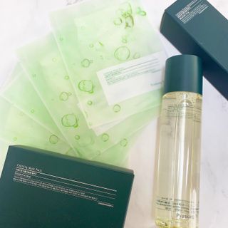 Pyunkang Yul 편강 율 진정 수분 강화 토너 150ml & 진정 마스크팩 10ea — 5점을 준 리뷰어가 2021년 10월 올린 사용 사진