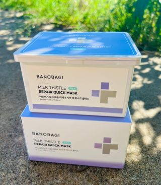 바노바기 코스메틱 바노바기 밀크씨슬 리페어 시카 폼 클렌저 플러스 120ml + 퀵 마스크 플러스 30매 — 4.5점을 준 리뷰어가 2023년 8월 올린 사용 사진