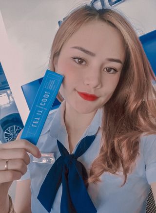 제주인디 렛잇쿨 폴리인디고 진정 리파인 크림 — 4.5점을 준 리뷰어가 2021년 6월 올린 사용 사진