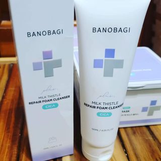 바노바기 코스메틱 바노바기 밀크씨슬 리페어 시카 폼 클렌저 플러스 120ml + 퀵 마스크 플러스 30매 — 5점을 준 리뷰어가 2023년 8월 올린 사용 사진