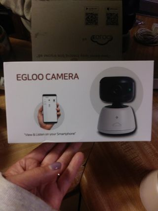 온습도 모니터와 스마트 리모컨이 탑재된 EGLOO cam S4 1080P Wi-Fi 스마트 카메라 — 4점을 준 리뷰어가 2021년 9월 올린 사용 사진
