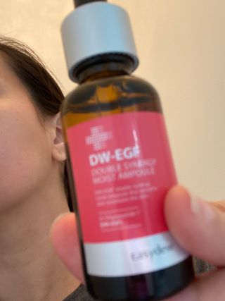 이지듀 이지 듀 DW-EGF 더블 시너지 모이스트 / 퍼밍 앰플 — 5점을 준 리뷰어가 2021년 3월 올린 사용 사진