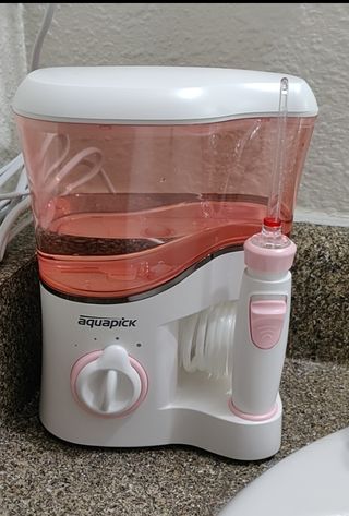Aquapick AQ-350 물 Flosser 전기 치과 수조 치아 용 전문 구강 세정기 — 5점을 준 리뷰어가 2022년 4월 올린 사용 사진