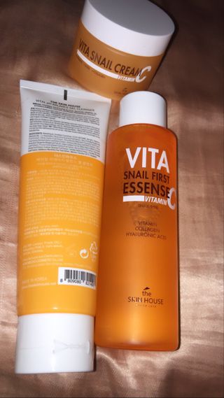 Vita Snail Trio Set [First Essence, Cream, Gel Cleanser] — 5점을 준 리뷰어가 2021년 8월 올린 사용 사진