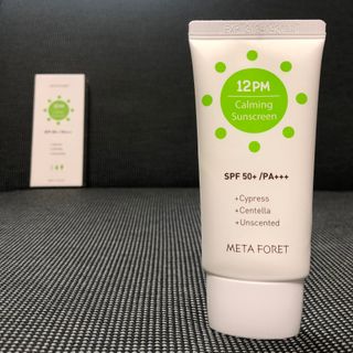 메타포레 12PM  카밍 선스크린 — 4.5점을 준 리뷰어가 2021년 7월 올린 사용 사진