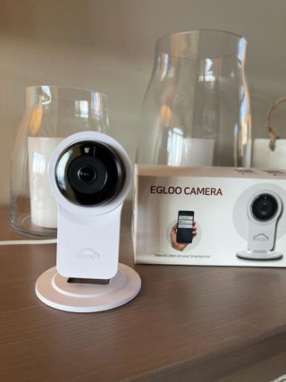 온습도 모니터와 스마트 리모컨이 탑재된 EGLOO cam S4 1080P Wi-Fi 스마트 카메라 — 5점을 준 리뷰어가 2021년 5월 올린 사용 사진