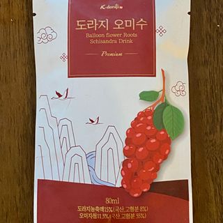[K-doraji] Omija Berry Drink–80ml pouches of Bellflower Root Concentrate with Omija Berry — 5점을 준 리뷰어가 2021년 8월 올린 사용 사진