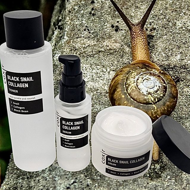 Black Snail Collagen Trio Set [Toner, Serum and Cream] 리뷰 사진