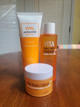 Vita Snail Trio Set [First Essence, Cream, Gel Cleanser] — 5점을 준 리뷰어가 2021년 9월 올린 사용 사진