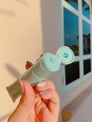 제주인디 렛잇쿨 폴리인디고 진정 리파인 크림 — 4점을 준 리뷰어가 2021년 6월 올린 사용 사진