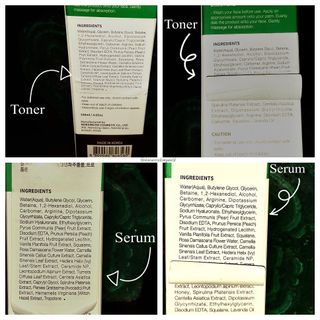 Cica Green Line [Toner, Serum, Cream] — 1점을 준 리뷰어가 2021년 9월 올린 사용 사진
