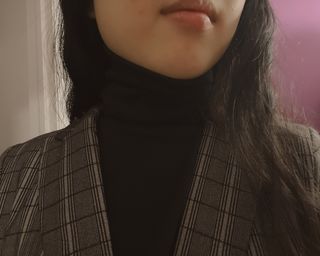 /[HOORISTYLE] 베이직 하프 탑 칼라 넥 디키 남여공용 모의 페이크 터틀넥 — 5점을 준 리뷰어가 2021년 11월 올린 사용 사진