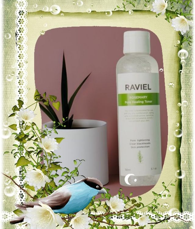 RAVIEL 로즈마리 포어 미니마이징 페이스 토너 5.1 fl oz (150ml), 위치 하젤, 알로에 베라, 로즈워터 리뷰 사진