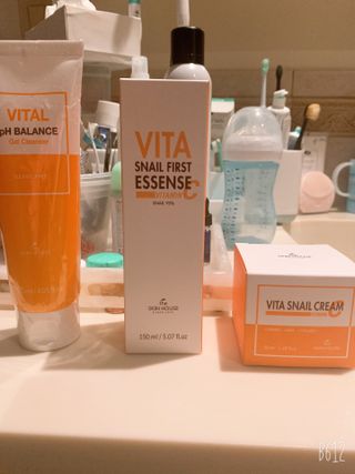 Vita Snail Trio Set [First Essence, Cream, Gel Cleanser] — 5점을 준 리뷰어가 2021년 9월 올린 사용 사진