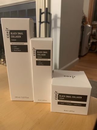 Black Snail Collagen Trio Set [Toner, Serum and Cream] — 4점을 준 리뷰어가 2021년 9월 올린 사용 사진