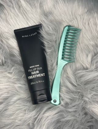 나인레스 매지나인 필 업 실크 트리트먼트 200ml 6.76 fl. 온스 유형에 남겨 — 5점을 준 리뷰어가 2022년 1월 올린 사용 사진