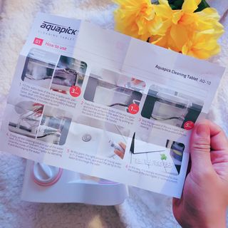 Aquapick AQ-350 물 Flosser 전기 치과 수조 치아 용 전문 구강 세정기 — 4점을 준 리뷰어가 2022년 4월 올린 사용 사진