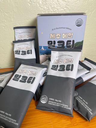 느랑풀 USA_ [neurangpul] JEJU BUCKWHEAT MILKTEA 30g*10 — 5점을 준 리뷰어가 2025년 7월 올린 사용 사진