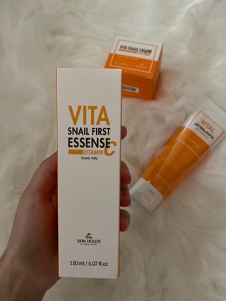 Vita Snail Trio Set [First Essence, Cream, Gel Cleanser] — 4.5점을 준 리뷰어가 2021년 9월 올린 사용 사진
