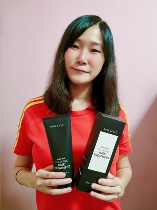 나인레스 매지나인 필 업 실크 트리트먼트 200ml 6.76 fl. 온스 유형에 남겨 — 5점을 준 리뷰어가 2022년 1월 올린 사용 사진