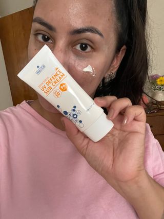 트리티스 US [TREATIS] UV Defence Sun Cream PA+++ / SPF50+ — 5점을 준 리뷰어가 2021년 3월 올린 사용 사진