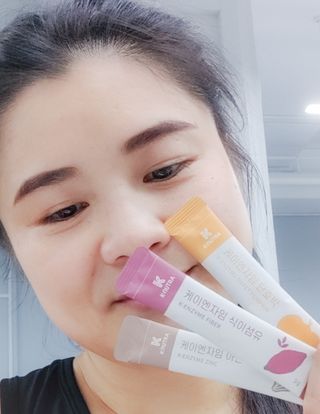 [쿠누트라] K・ENZYME 아연 카카오/3gx30 파우더 스틱 — 5점을 준 리뷰어가 2022년 7월 올린 사용 사진
