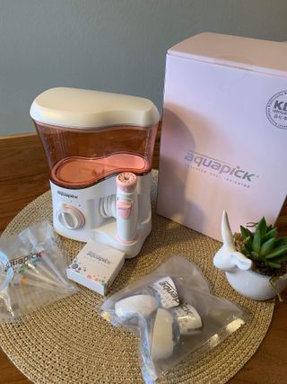 Aquapick AQ-350 물 Flosser 전기 치과 수조 치아 용 전문 구강 세정기 — 5점을 준 리뷰어가 2022년 4월 올린 사용 사진