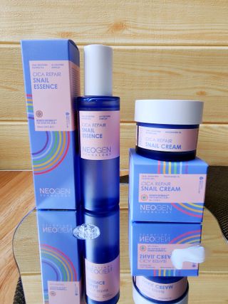 네오젠 더마로지 시카 리페어 스네일 에센스 100ml+ 크림 50g 세트 — 5점을 준 리뷰어가 2022년 8월 올린 사용 사진