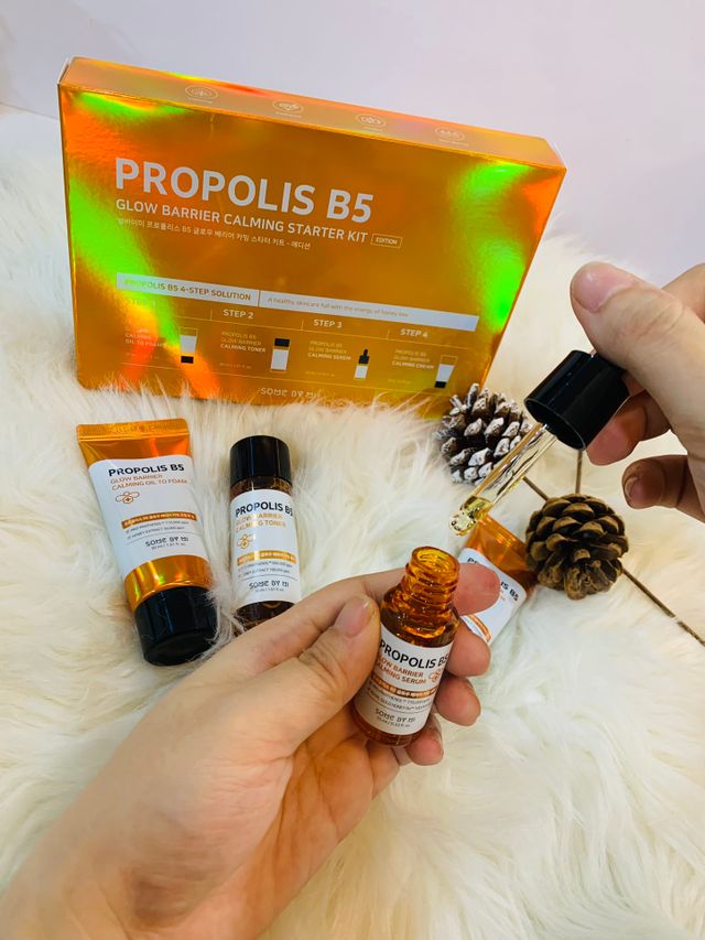 SOMEBYMI Propolis B5 Glow Barrier Calming Stater Kit  with Real Honey Mask 리뷰 사진