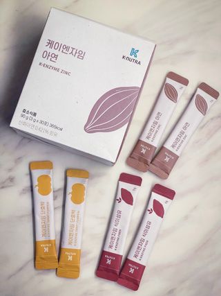 [쿠누트라] K・ENZYME 아연 카카오/3gx30 파우더 스틱 — 5점을 준 리뷰어가 2023년 2월 올린 사용 사진