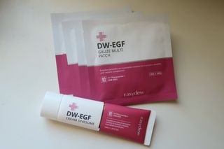 이지듀 이지 듀 DW-EGF 크림 다이브 솜 / 거즈 멀티 패치 — 4점을 준 리뷰어가 2021년 2월 올린 사용 사진