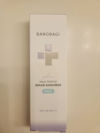 바노바기 코스메틱 바노바기 밀크씨슬 리페어 시카 선스크린 플러스 50ml — 5점을 준 리뷰어가 2023년 9월 올린 사용 사진