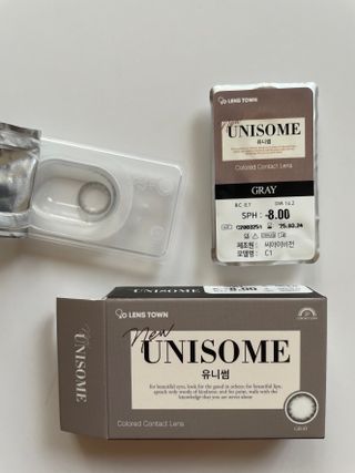 [1 개월용 카라 콘] new 유니사무 New Unisome — 5점을 준 리뷰어가 2021년 7월 올린 사용 사진