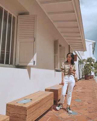 [캔마트]Perfect Pants40verSummer 면 MA05137 Ivory / Black A 쇼트 타입 / B 롱 타입 — 5점을 준 리뷰어가 2021년 8월 올린 사용 사진