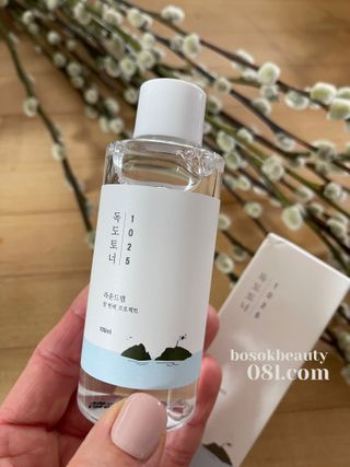 라운드 랩 1025 독도 토너 100ml — 5점을 준 리뷰어가 2021년 2월 올린 사용 사진