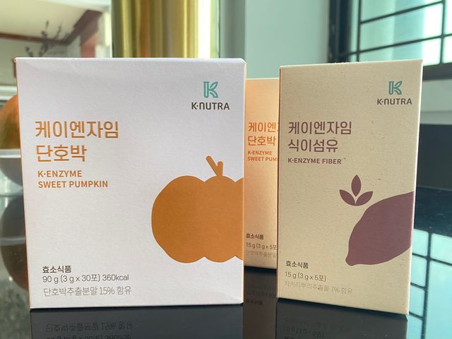 [KNUTRA] 케이엔자임 단호박 / 3gx30 파우더스틱 리뷰 사진