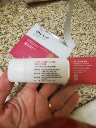 이지듀 이지 듀 DW-EGF 크림 다이브 솜 / 거즈 멀티 패치 — 5점을 준 리뷰어가 2021년 2월 올린 사용 사진