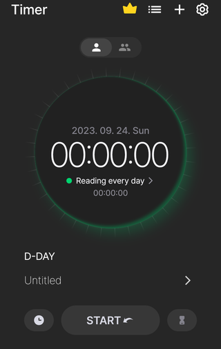 도트타이머 Metaverse time management app, Dote Timer ⏲️ 1 premium lifetime pass, 10 one-year subscriptions — 4.5점을 준 리뷰어가 2023년 9월 올린 사용 사진