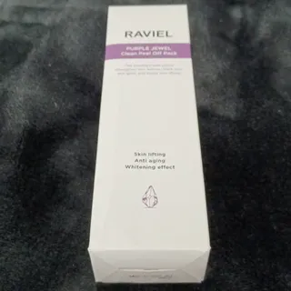 라비엘 RAVIEL 퍼플 쥬얼 클린 필 오프 팩, 마일드 블랙헤드 리무버, 4.1 fl oz(120ml) — 4.5점을 준 리뷰어가 2022년 11월 올린 사용 사진